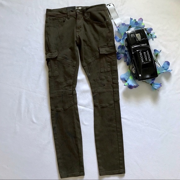 Preme NWT Olive Skinny Jeans Various - Picture 2 of 12